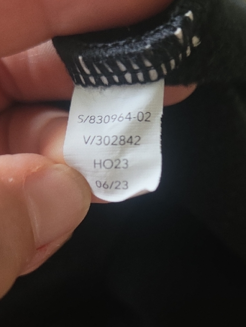 Athleta Black Pullover Hoodie with Branded Neck Print - Picture 6 of 6